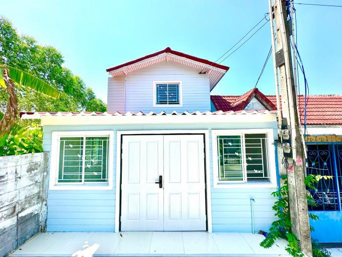 0023K ขายบ้าน หมู่บ้านสุขใจวิลล่า 1 หลังริม ดอนหัวฬ่อ ติดถนนสุขประยูร