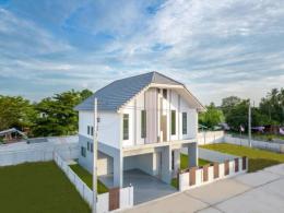 0015F จะผ่อนตรงหรือกู้ผ่านธนาคารก็ได้ ขาย โครงการบ้านเดี่ยวสวนเสือ DIFFER HOUSE