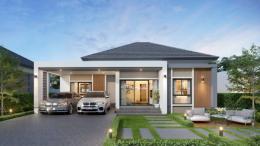 0018E บ้านเดี่ยว บ้านสวนซอย 12 ทำเลดีมากสไตล์ Modern BL